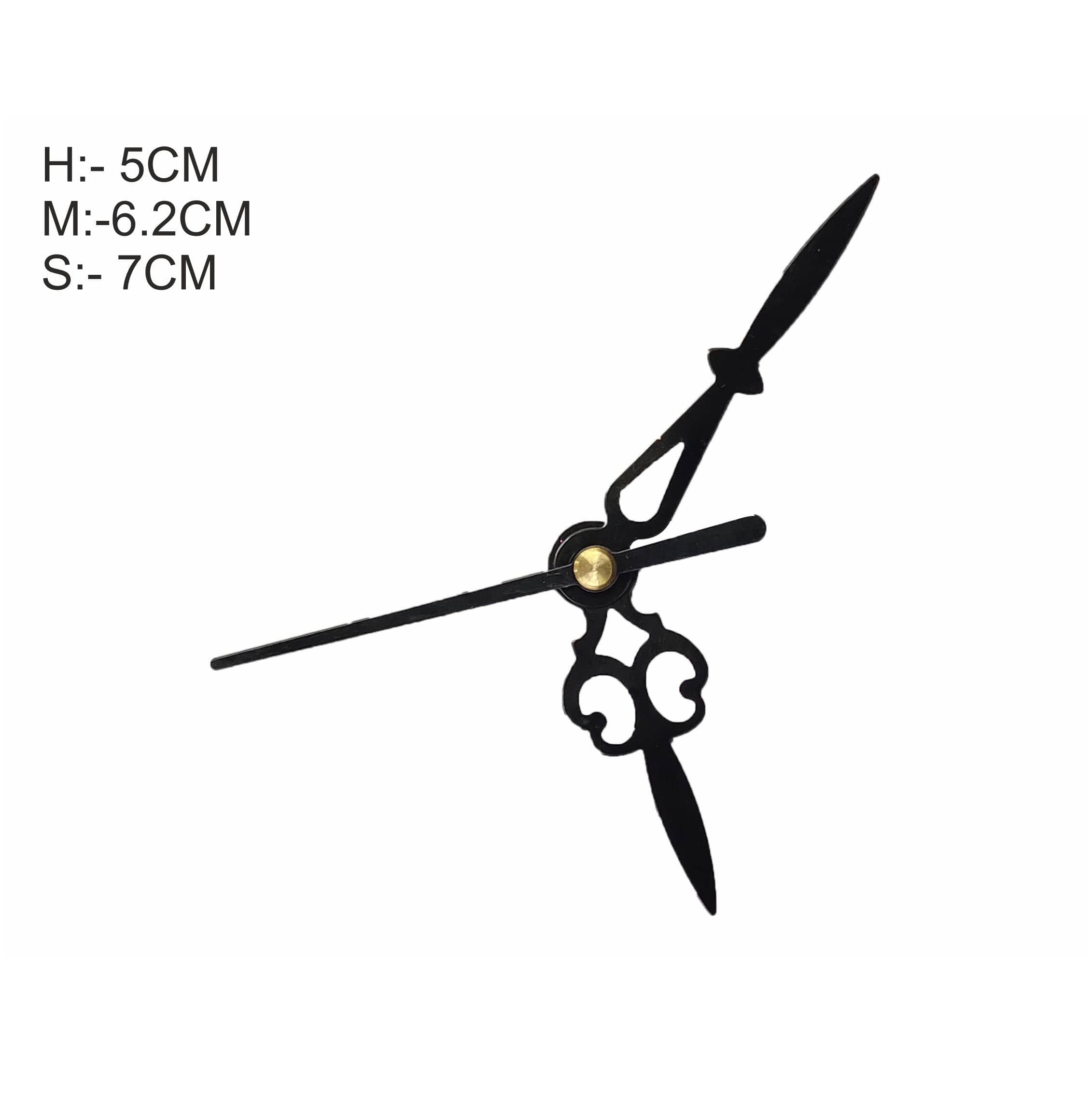 Crafteria SMALL / BLACK Clock Maharaja Hands