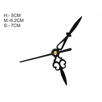 Crafteria SMALL / BLACK Clock Maharaja Hands