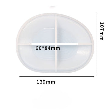 My Store Silicon Mould Big Oval Plate Mould