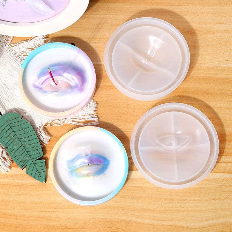 My Store Silicon Mould Lips Incense Stick Stand & Plate Mould