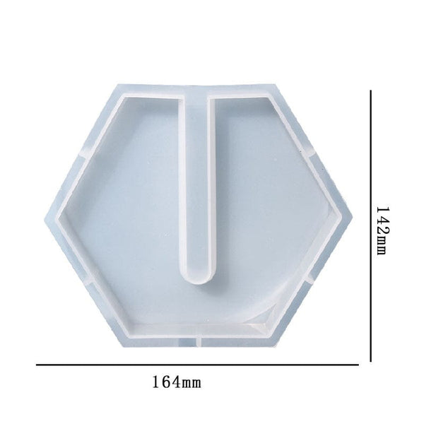 My Store Silicon Mould Hexagon Test Tube Planter Mould