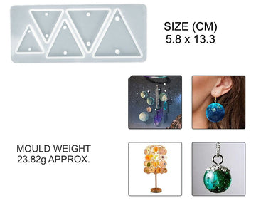 My Store Silicon Mould 5 IN 1 TRIANGLE JEWELLERY & RAKHI MOULD