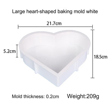 My Store Silicon Mould 8.5" x 7.5" Heart 50mm Deep Casting Mould