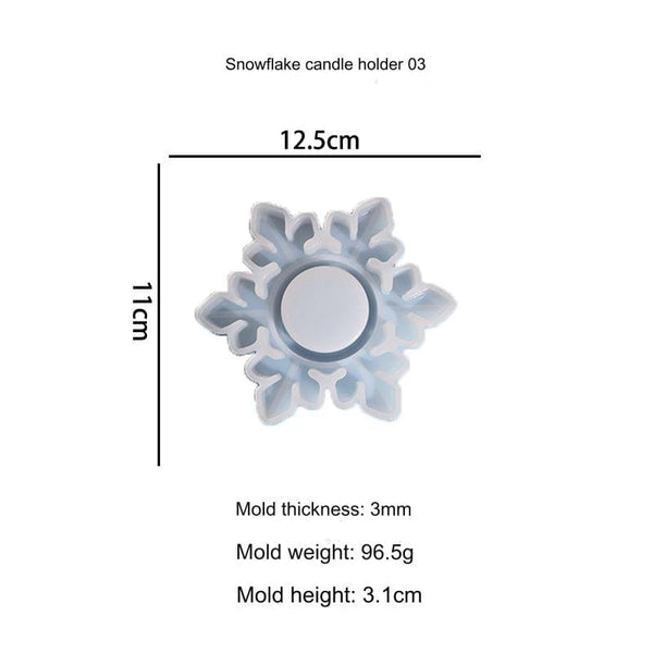 My Store Snowflakes Tea Light Holder 03