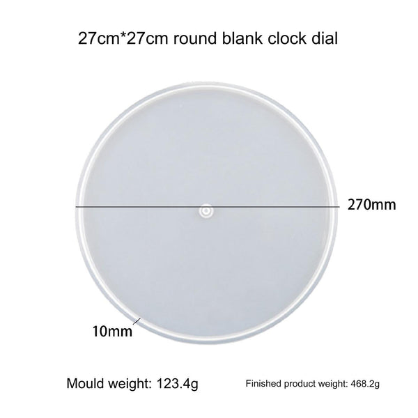 My Store Silicon Mould 11" Round Clock Dial Mould