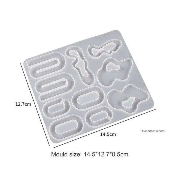 My Store Silicon Mould 10 Cavity Keychain And Jewellery Mould
