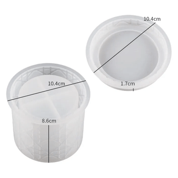 My Store Silicon Mould Bamboo Weave Pattern Storage Box Mould