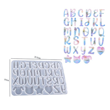 My Store Silicon Mould Finyoffiy Letter Alphabet Mould