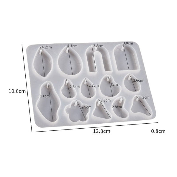My Store Silicon Mould 13 Cavity Jewellery & Keychain Mould