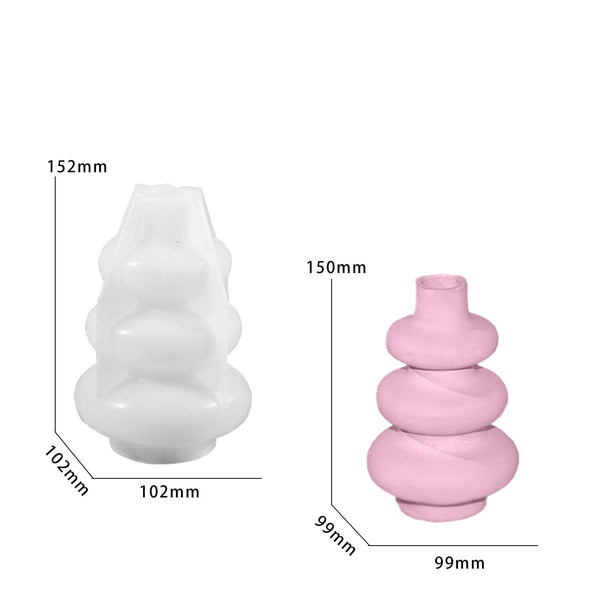 My Store Silicon Mould Insulator Shape Flower Vase Mould