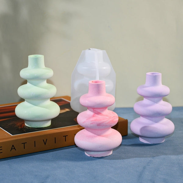 My Store Silicon Mould Insulator Shape Flower Vase Mould