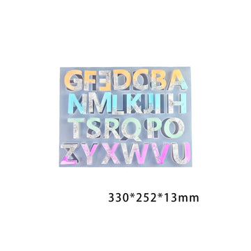 My Store Silicon Mould Back Pouring Alphabet Mould