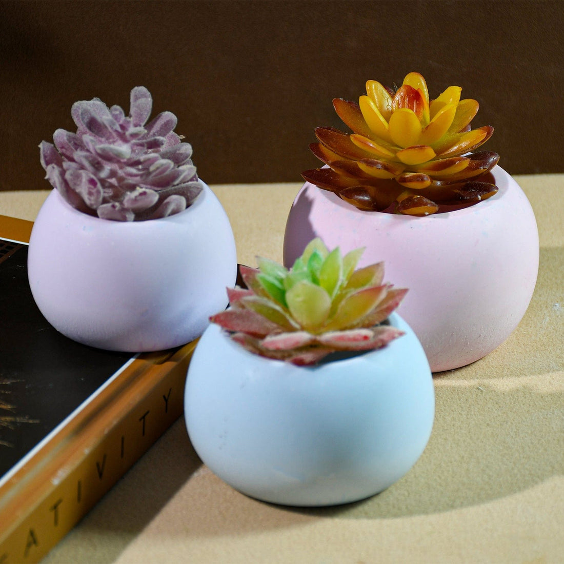 My Store Silicon Mould Round Flower Pot Mould
