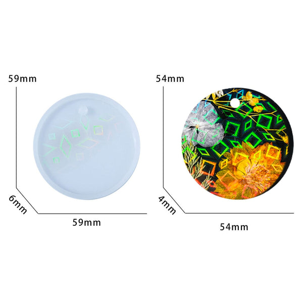 My Store Silicon Mould Round Keychain & Pendant Mould