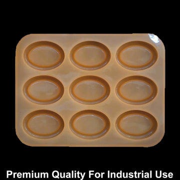 JUST CRAFT IT 9 Cavity Oval 45gms silicon soap mould