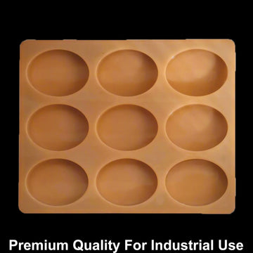 JUST CRAFT IT 9 Cavity Oval 80gms silicon soap mould