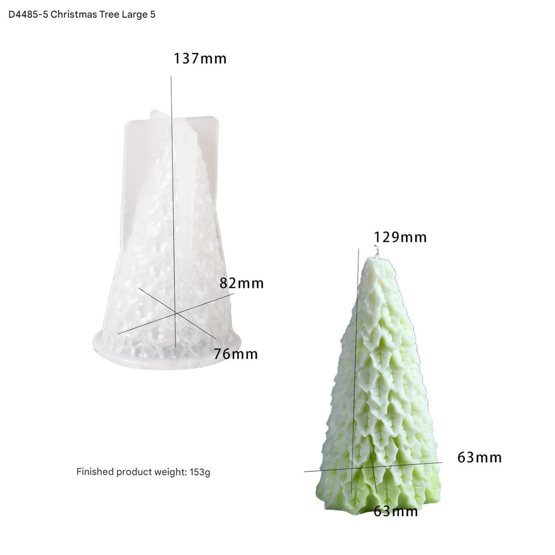 My Store Silicon Mould Christmas Tree Large Mould