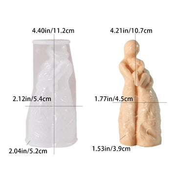 My Store Silicon Mould Mother & Daughter Embrace Candle Mould