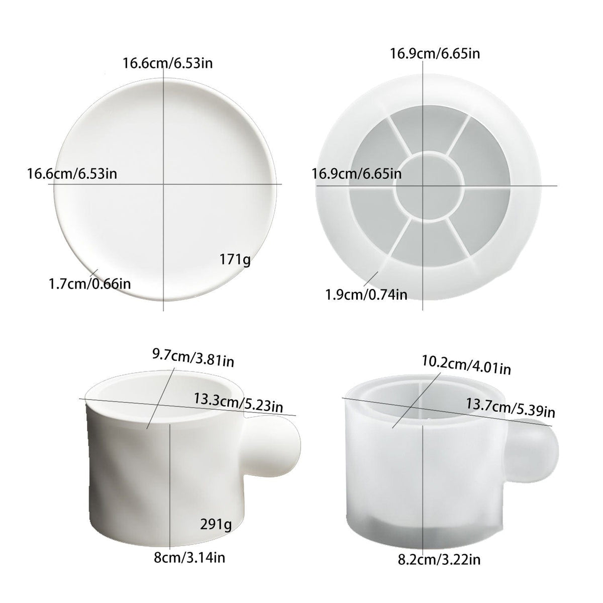 My Store Silicon Mould Multipurpose Coffee Cup Planter Mould