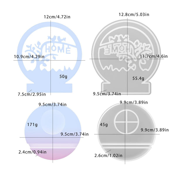 My Store Silicon Mould Tree Branch Home T-Light Mould