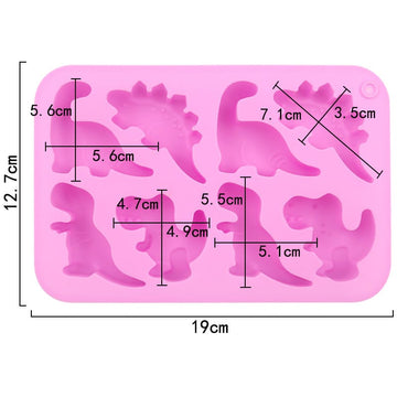My Store Silicon Mould 8-Cavity Little Dinosaur Mould