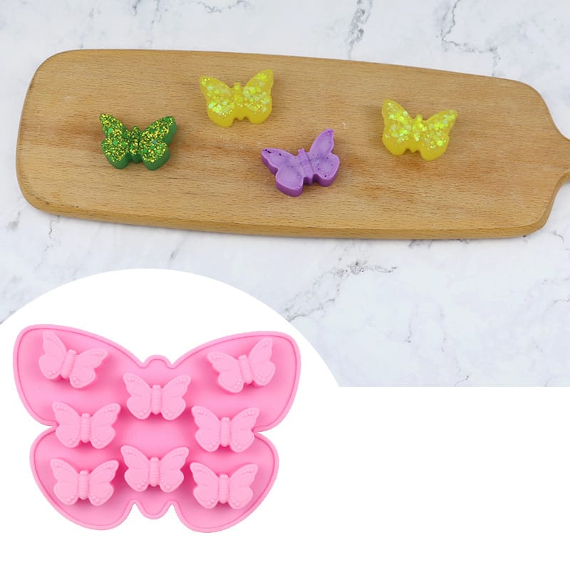 My Store Silicon Mould 8 Cavity Butterfly Chocolate Mould