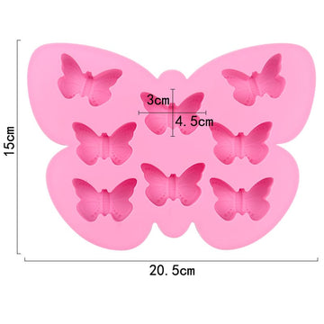 My Store Silicon Mould 8 Cavity Butterfly Chocolate Mould