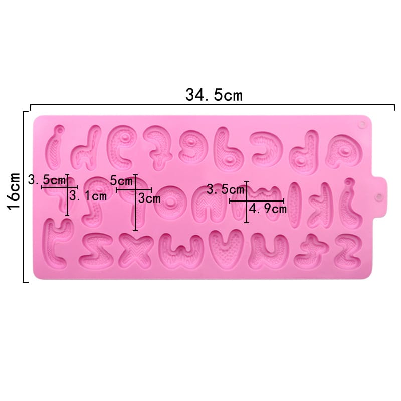 My Store Silicon Mould Creative Alphabet Font Mold