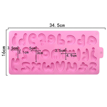 My Store Silicon Mould Creative Alphabet Font Mold