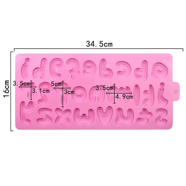 My Store Silicon Mould Creative Alphabet Font Mold
