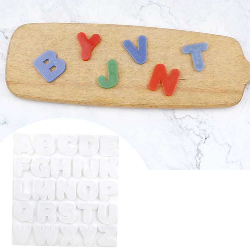My Store Silicon Mould 22.5cm Large Alphabet Silicon Mould