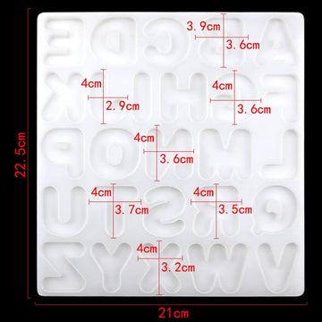 My Store Silicon Mould 22.5cm Large Alphabet Silicon Mould