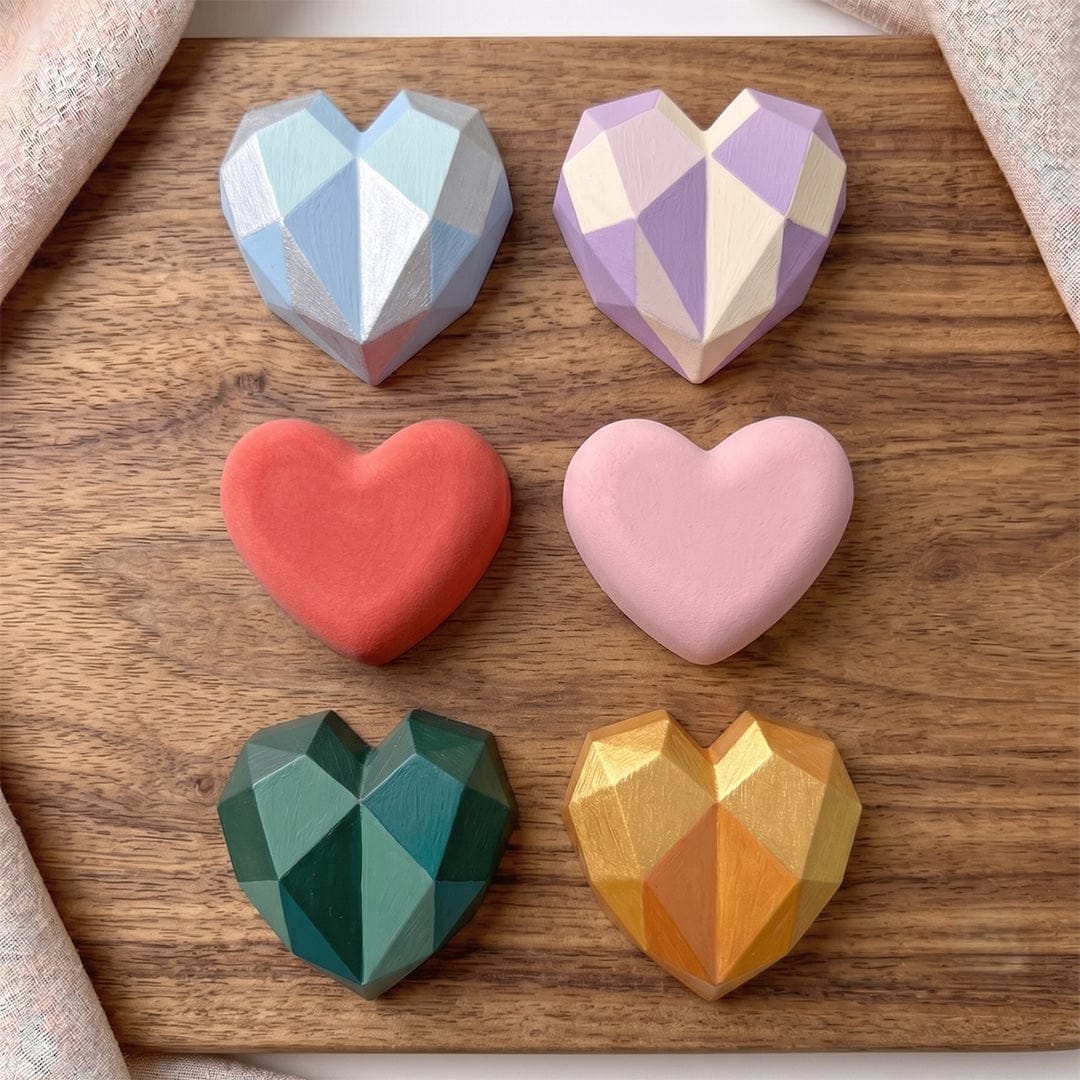 Crafteria Geomatric Shape Heart Silicone Mould