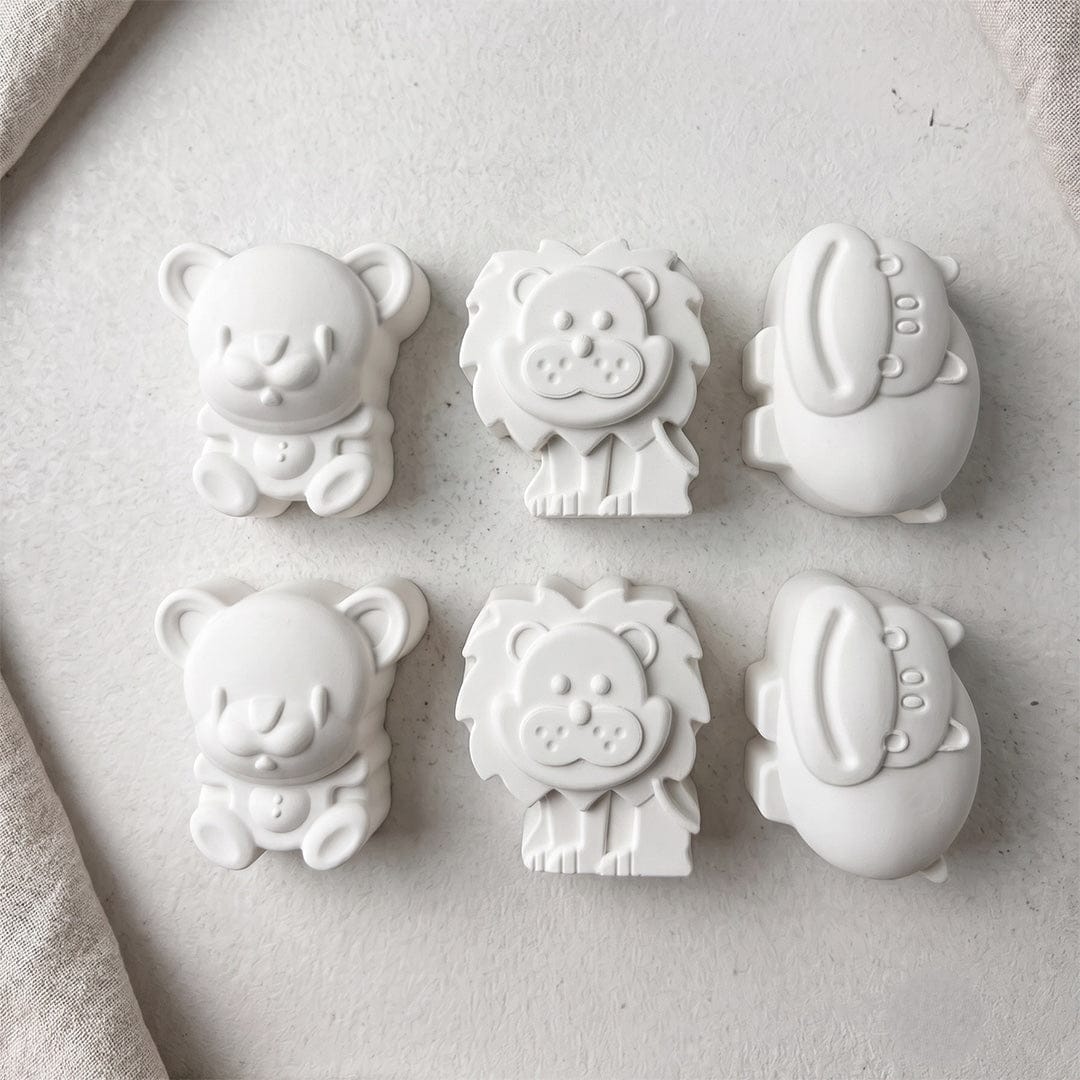 Crafteria Lion, Bear, Hippo Silicone Mould