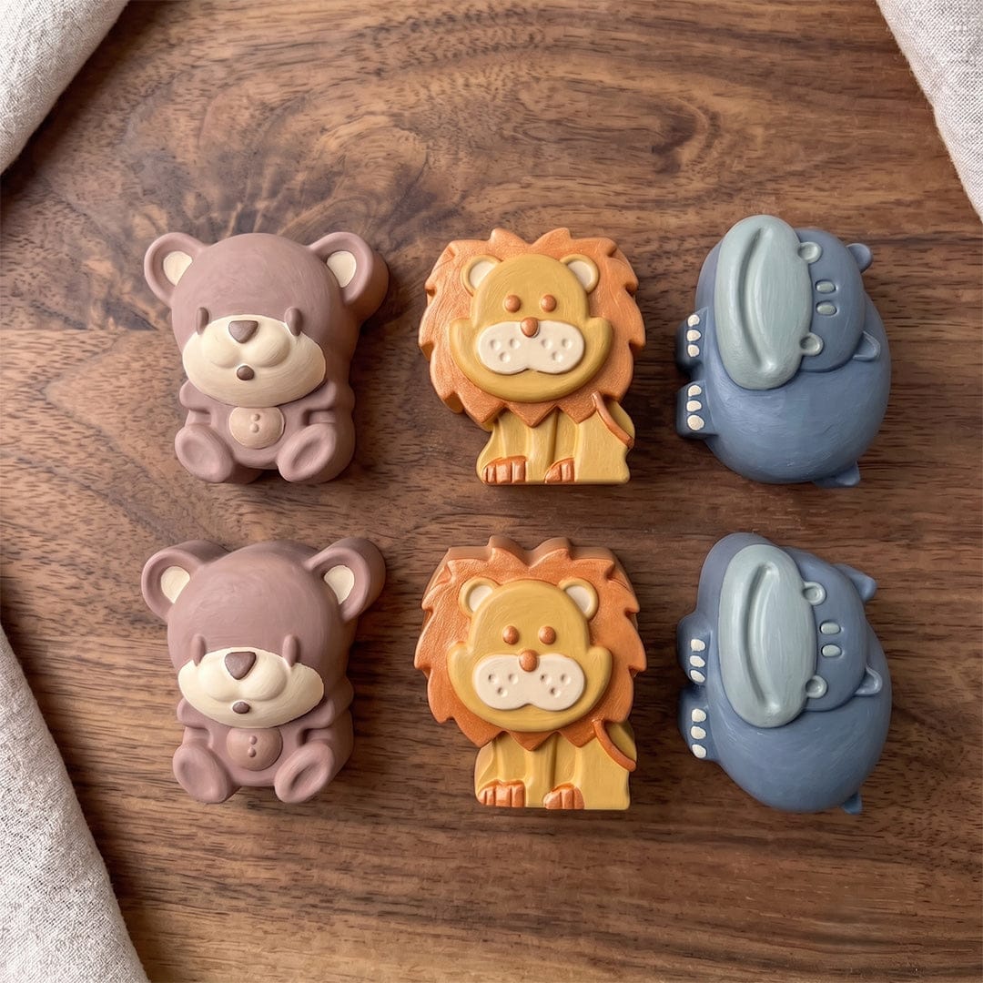 Crafteria Lion, Bear, Hippo Silicone Mould