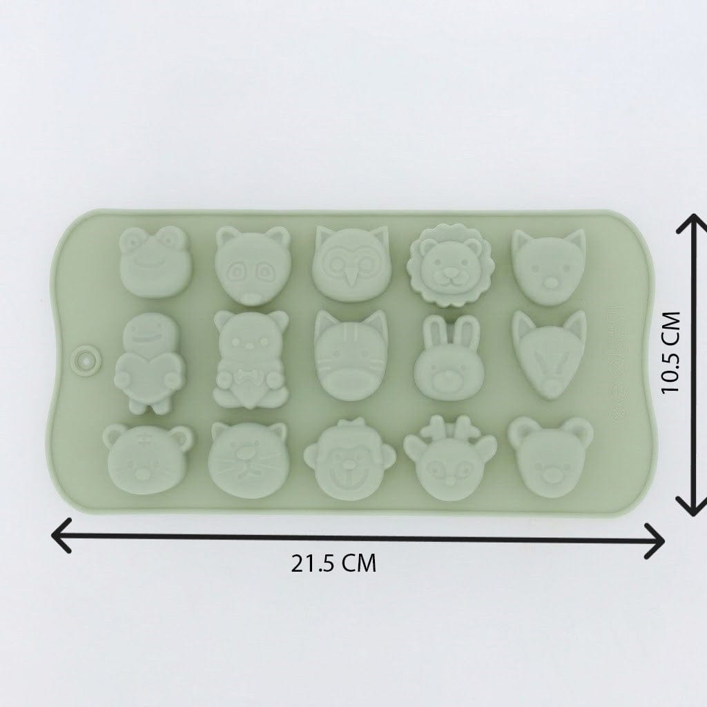 Crafteria Flexible Animals Shape Mould Tray Ice Balls Maker