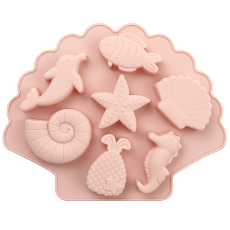 GENERIC 7-In-1 Ocean World Silicone Chocolate Mould – Sea Theme DIY Mould