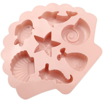 GENERIC 7-In-1 Ocean World Silicone Chocolate Mould – Sea Theme DIY Mould