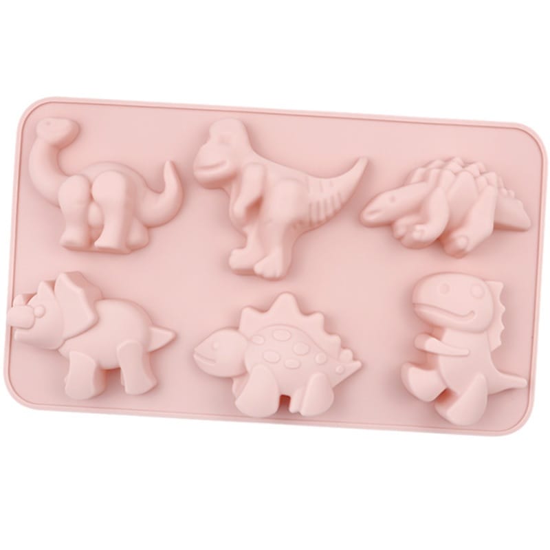 generic 6 Cavity Dinosaur Silicone Mould