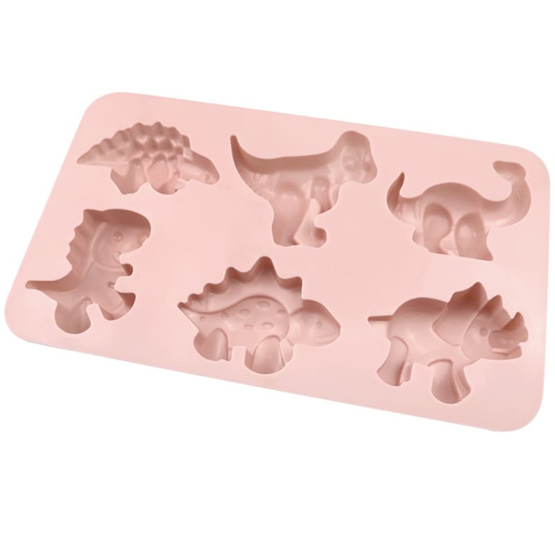 generic 6 Cavity Dinosaur Silicone Mould