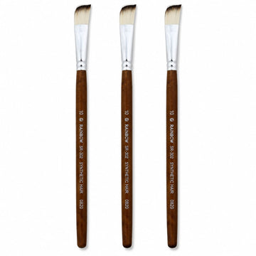 Rainbow India No. 10 Flat Synthetic Hair Paint Brush – Pack Of 3 Pieces