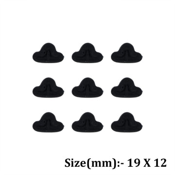 Crafteria 12Pcs Black Cat Nose Flat Base