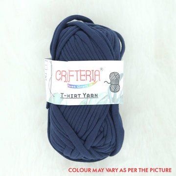 Crafteria Navy Blue T-SHIRT YARN