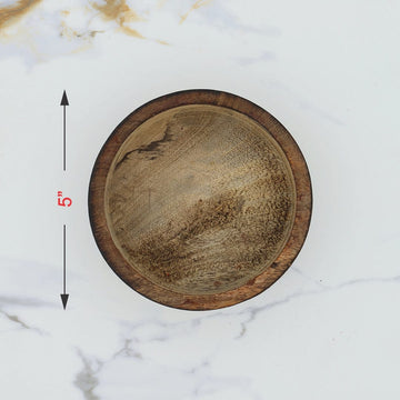 Crafteria 5 Wooden Candle Round Bowl