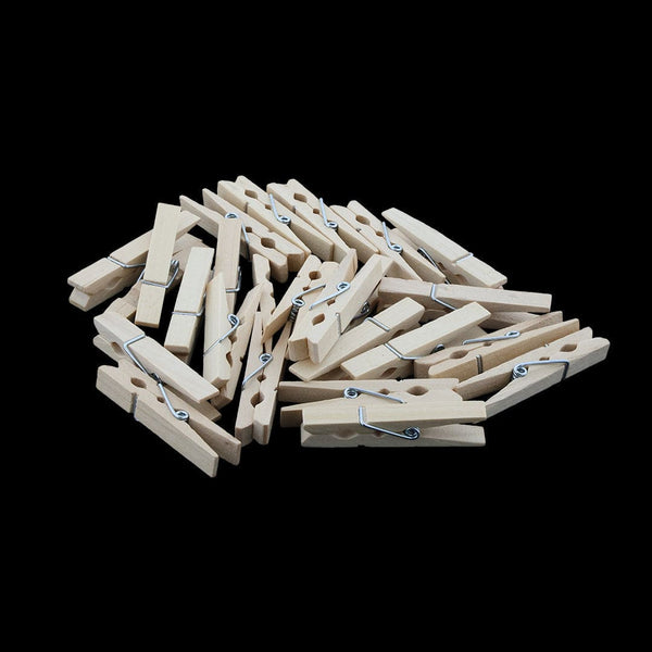 Crafteria 4.8Cm Natural Wooden Clip