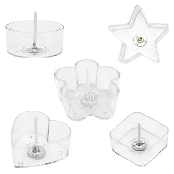 Crafteria Mix (Each 2Pcs) Tealight Cups Polycarbonate For Tealight Candles